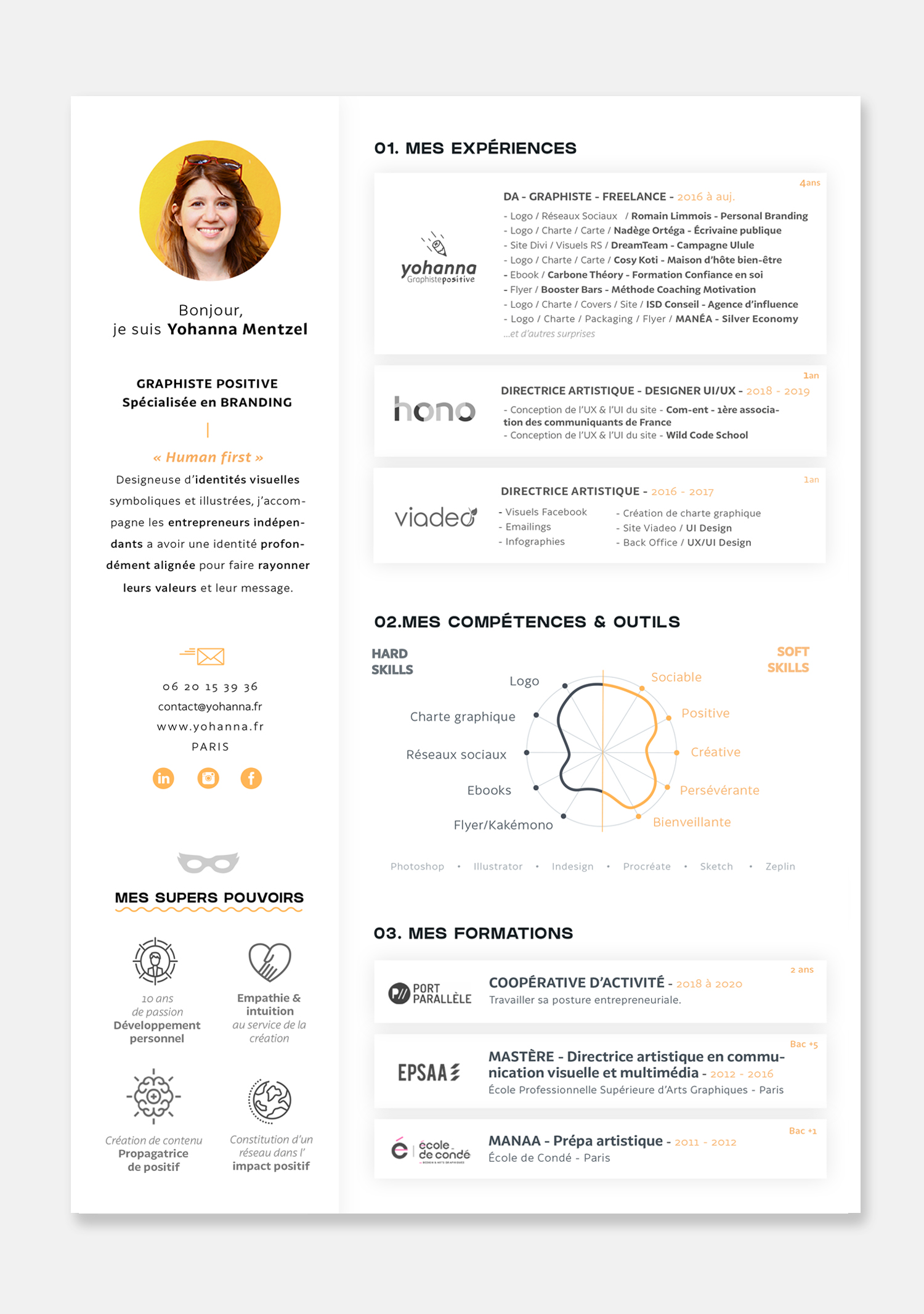 CV, créatif, design